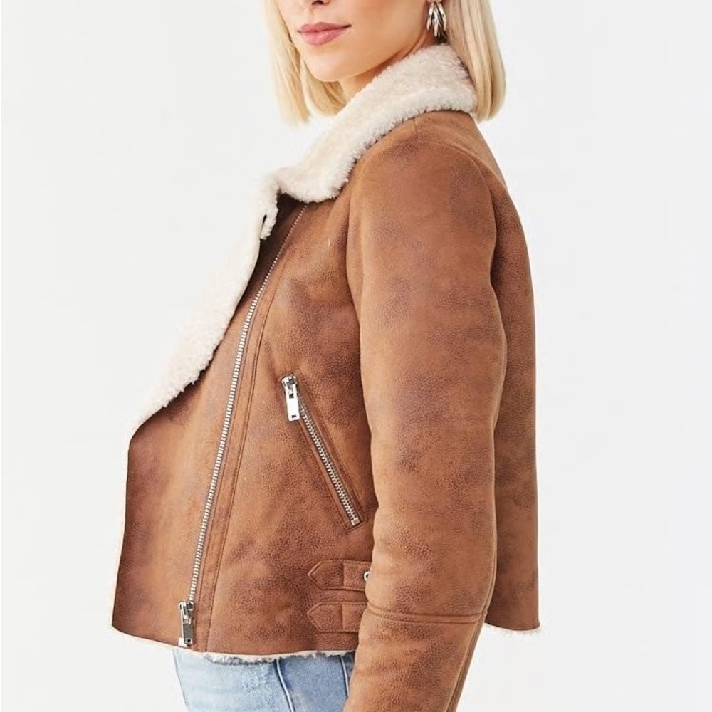 Women's Brown Faux Jacket